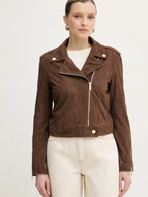 Armani Exchange ramoneska damska zamszowa