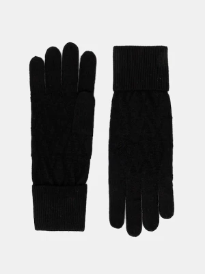 Armani Exchange rękawiczki wełniane damskie kolor czarny XW002141 AF11956