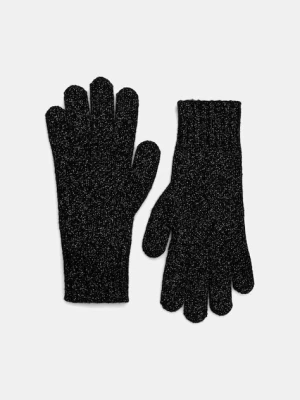 Armani Exchange rękawiczki z dodatkiem wełny damskie kolor czarny XW001521 AF16181