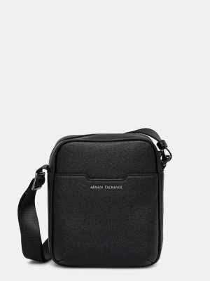 Armani Exchange saszetka męska z imitacji skóry czarny