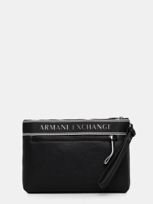 Armani Exchange saszetka męska z imitacji skóry czarny