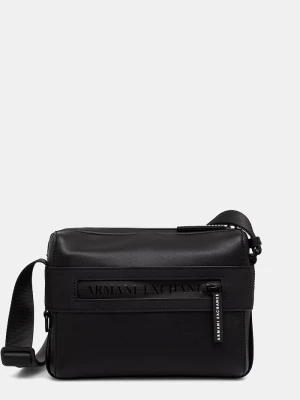Armani Exchange saszetka męska z imitacji skóry czarny