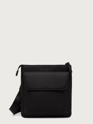 Armani Exchange saszetka męska z imitacji skóry czarny