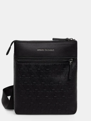 Armani Exchange saszetka męska z imitacji skóry czarny
