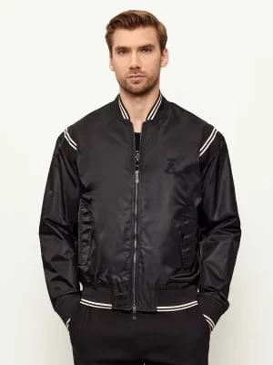 Armani Exchange Satynowa kurtka bomber | Regular Fit