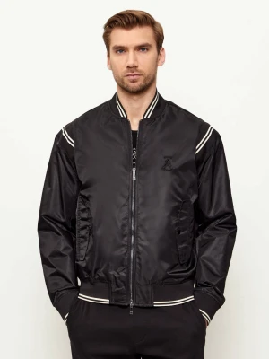 Armani Exchange Satynowa kurtka bomber | Regular Fit