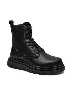 Zdjęcie produktu Armani Exchange Skórzane buty wysokie ENGLISH