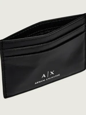 Armani Exchange Skórzane etui na karty