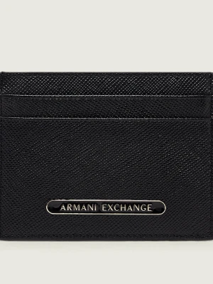 Armani Exchange Skórzane etui na karty