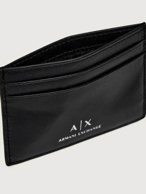 Armani Exchange Skórzane etui na karty