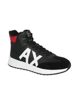 Armani Exchange Skórzane sneakersy