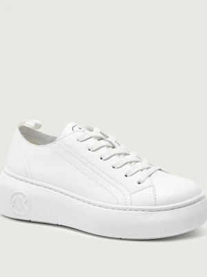 Armani Exchange Skórzane sneakersy