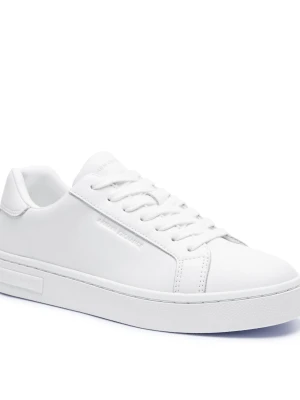Armani Exchange Skórzane sneakersy biały