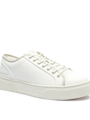 Armani Exchange Skórzane sneakersy ENGLISH