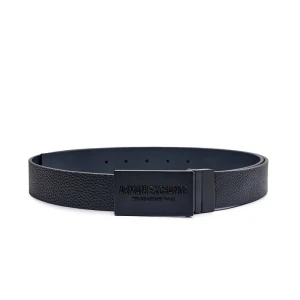 Armani Exchange Skórzany dwustronny pasek