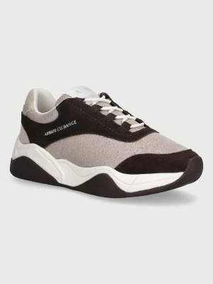 Armani Exchange sneakersy damskie beżowy