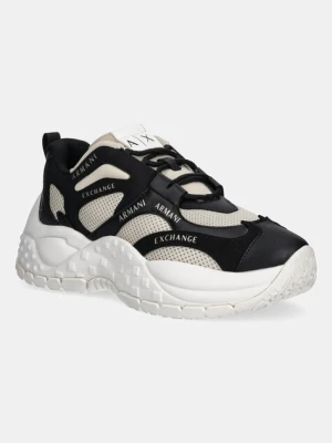 Armani Exchange sneakersy damskie kolor beżowy XDX120 XV708 MZ290