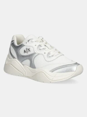 Armani Exchange sneakersy damskie kolor beżowy XDX191 XV940 U617