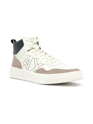 Armani Exchange Sneakersy ENGLISH | z dodatkiem skóry