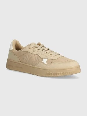 Armani Exchange sneakersy kolor beżowy XUX148 XV804 00117