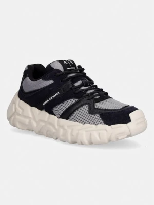 Armani Exchange sneakersy męskie granatowy