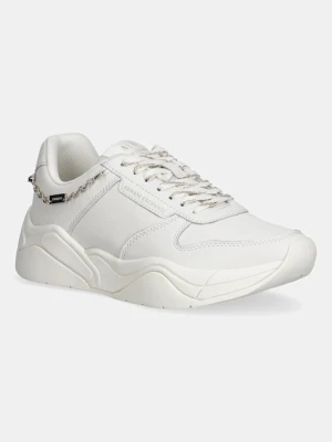 Armani Exchange sneakersy skórzane damskie kolor biały XW001617 AF17443 M0107