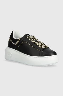 Armani Exchange sneakersy skórzane kolor czarny XDX108 XV788 T780