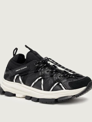 Armani Exchange Sneakersy | z dodatkiem skóry czarny