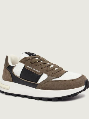 Armani Exchange Sneakersy | z dodatkiem skóry brązowy