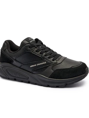Armani Exchange Sneakersy | z dodatkiem skóry czarny
