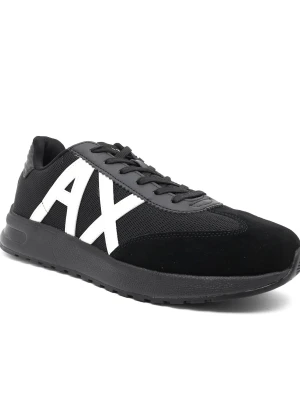 Armani Exchange Sneakersy | z dodatkiem skóry czarny