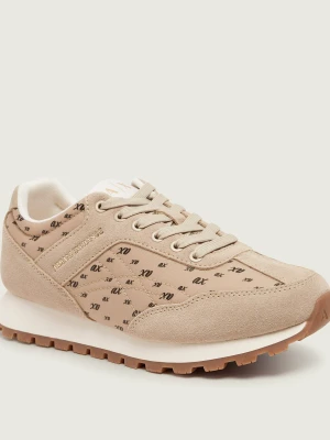 Armani Exchange Sneakersy | zamsz beżowy