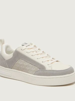Armani Exchange Sneakersy | zamsz ecru