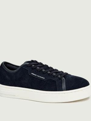 Armani Exchange Sneakersy | zamsz granatowy