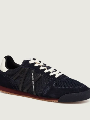 Armani Exchange Sneakersy | zamsz granatowy