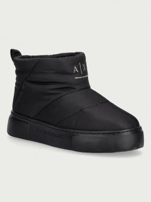 Armani Exchange śniegowce damskie czarny