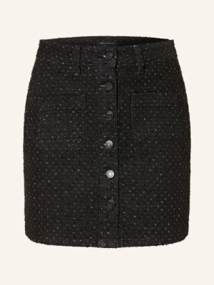 Armani Exchange Spódnica Jeansowa Z Kamieniami Ozdobnymi schwarz