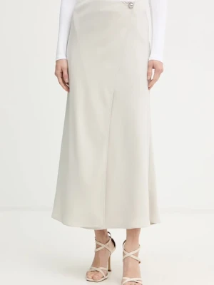 Armani Exchange spódnica kolor beżowy maxi prosta XW001243 AF16125