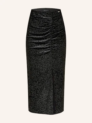 Armani Exchange Spódnica Z Błyszczącą Przędzą schwarz