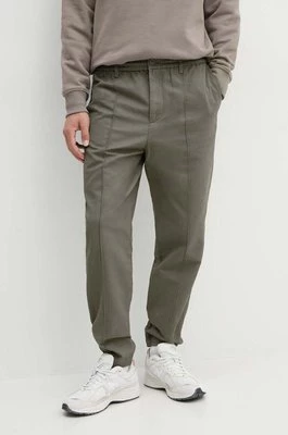 Armani Exchange spodnie bawełniane kolor szary 6DZPL4 ZN5WZ