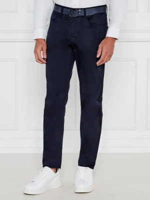 Armani Exchange Spodnie chino j13 | Comfort fit granatowy