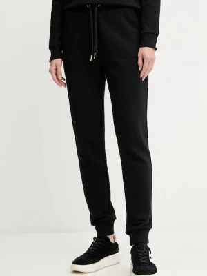 Armani Exchange spodnie damskie kolor czarny gładkie XW000750 AF14284