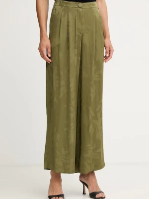 Armani Exchange spodnie damskie z wiskozy