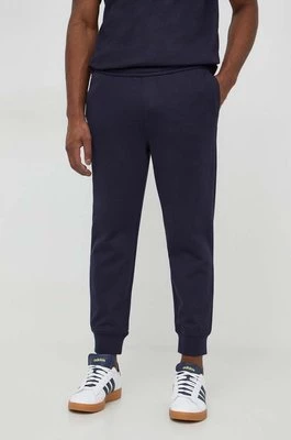Armani Exchange spodnie dresowe bawełniane kolor granatowy gładkie 3DZPHH ZJGGZ