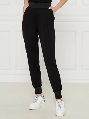 Armani Exchange Spodnie dresowe | Loose fit czarny