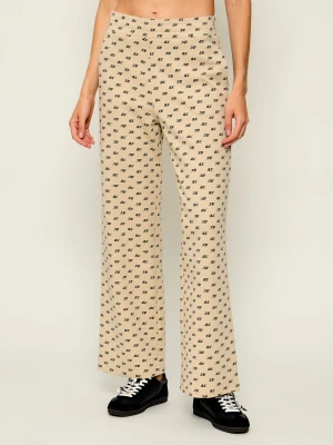 Armani Exchange Spodnie dresowe | Loose fit beżowy