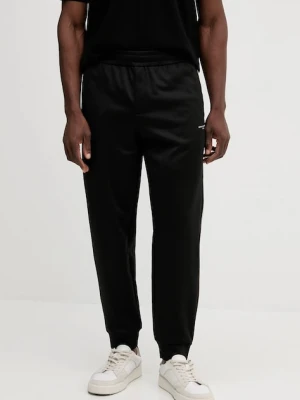 Armani Exchange spodnie dresowe męskie kolor czarny gładkie XM001358 AF16278