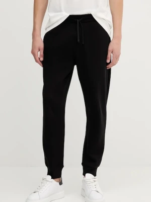 Armani Exchange spodnie dresowe męskie kolor czarny gładkie XM001894 AF10818