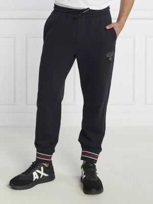 Armani Exchange Spodnie dresowe | Regular Fit granatowy