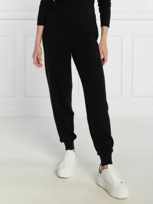 Armani Exchange Spodnie dresowe | Regular Fit | z dodatkiem wełny